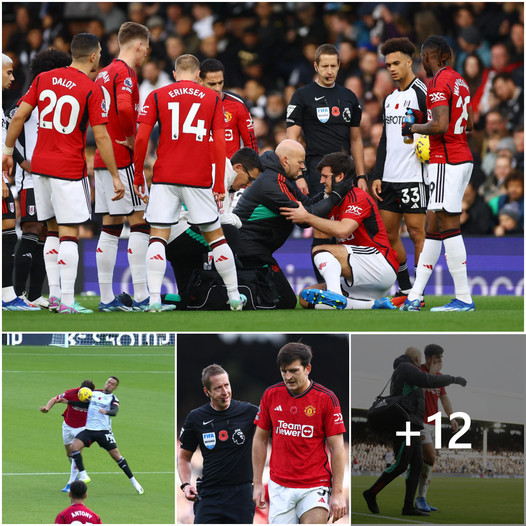 Maguire injured just 40 seconds in for Man Utd, sparking concern. Voted best player recently.