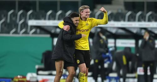 Haaland sends Sancho one-word message after Man United exit and Dortmund reunion
